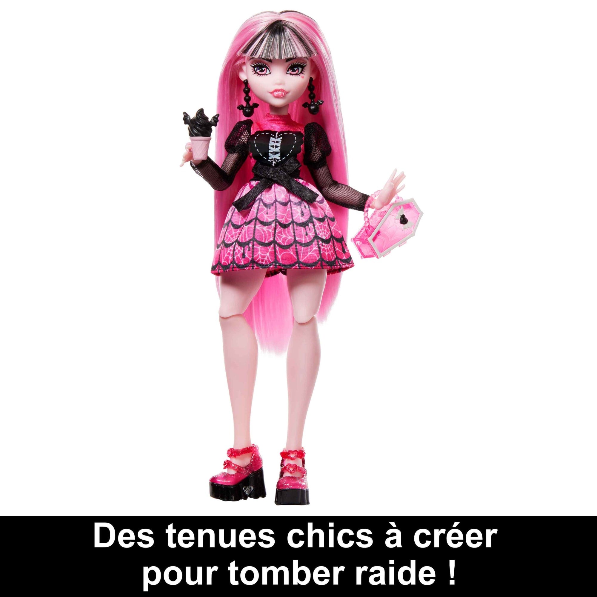 Poupée Draculaura et son Casier Secret - Monster High Mattel : King Jouet,  Poupées Mattel - Poupées Poupons