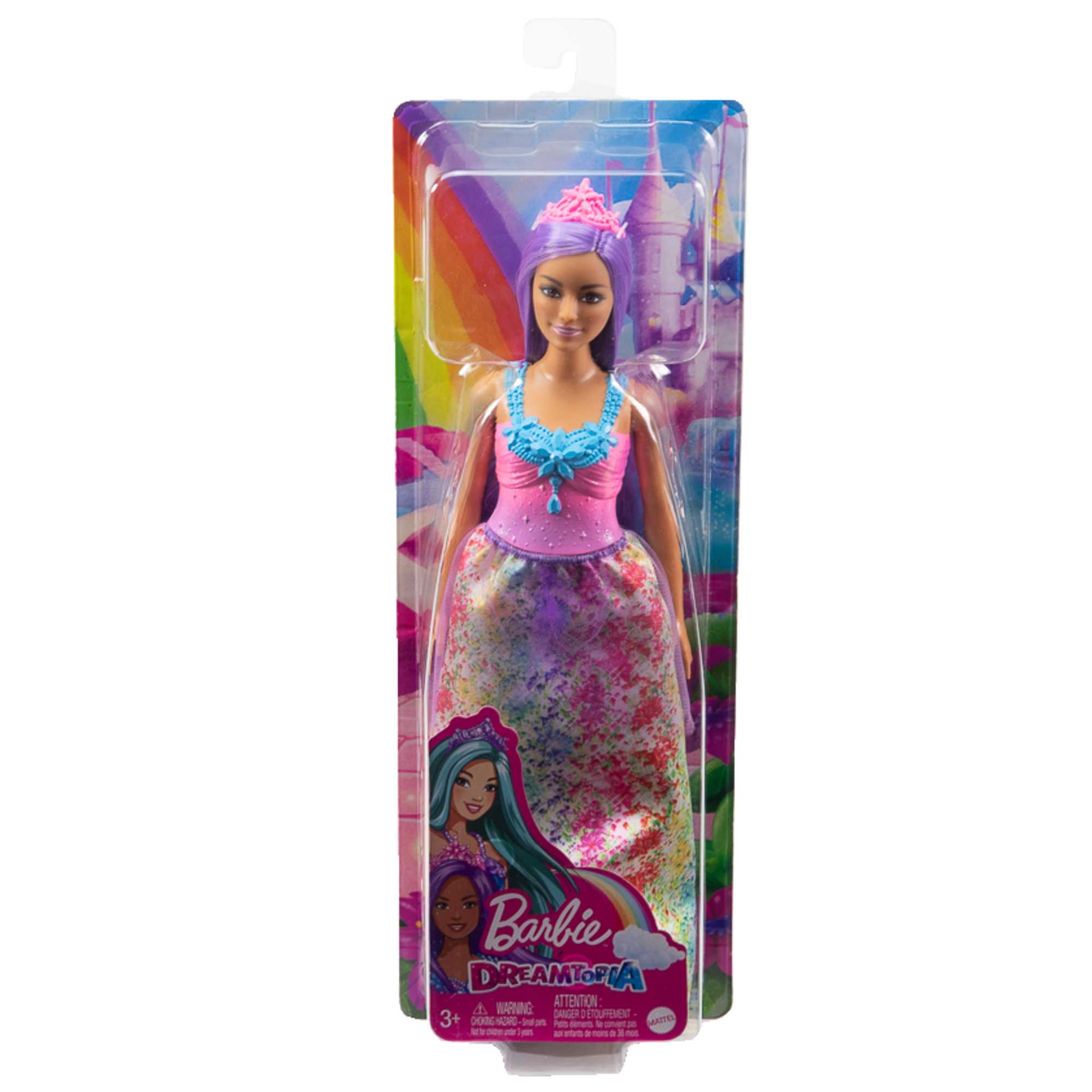 Barbie Dreamtopia Prinzessinnen-Puppe (kurvig, brünettes Haar), ab