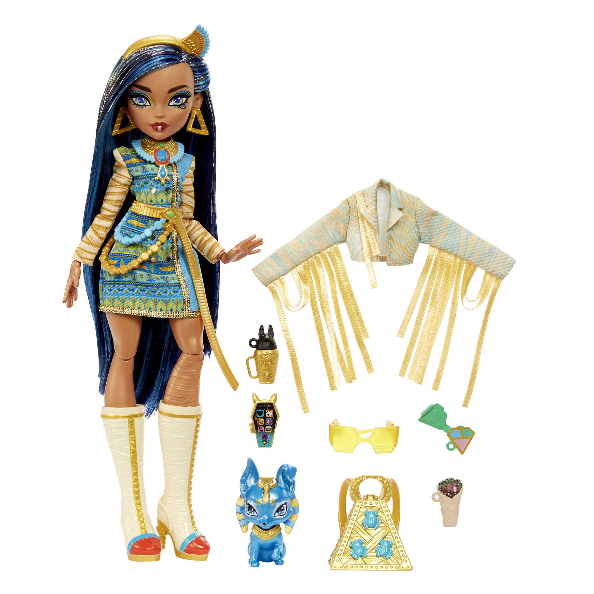 Poupée Monster High Cléo du Nil comme neuve Poupée Monster High Cléo du Nil comme neuve